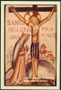 photograph of early painting of the crucifixion by David Jones, c. 1925